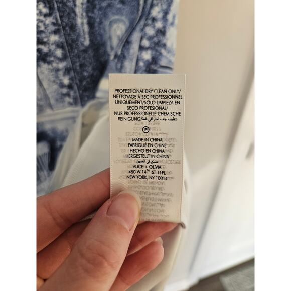 Alice + Olivia Women's Wynell Toile De Jouy Print Mini Dress NWT Size 6 - Picture 10 of 16